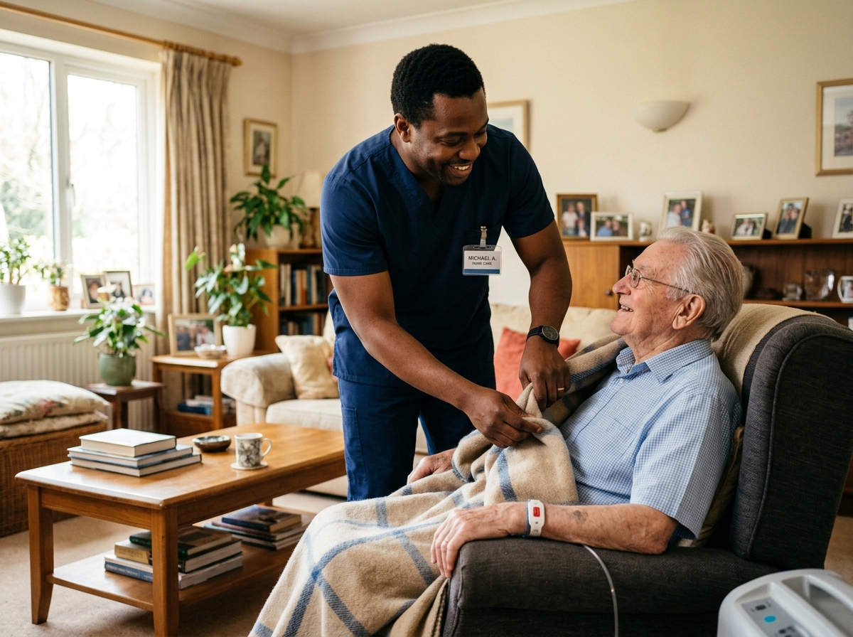 Male Nurse with Senior